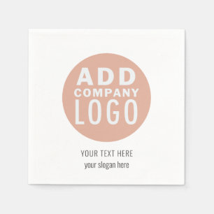 Modernes Firmenlogo und Webseitenpapier Serviette