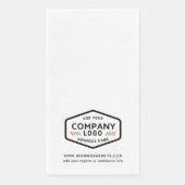 Modernes Firmenlogo und Website für Unternehmen Serviette (Vorderseite)