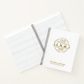 Modernes Firmenlogo Werbegeschenk Notizblock (Innenseite)