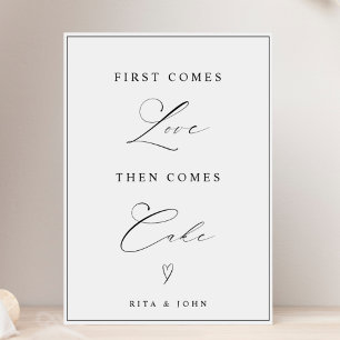 Modernes First Come Liebe dann Cake Wedding Cake S Poster