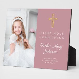 Modernes First CommunityGirl Pink-Foto Fotoplatte