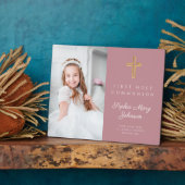 Modernes First CommunityGirl Pink-Foto Fotoplatte (Seite)