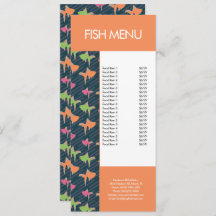 Modernes Fisch Meeresfrüchte Restaurant Mustermenü