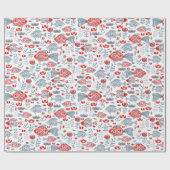 Modernes Fischmuster Geschenkpapier (Flach)