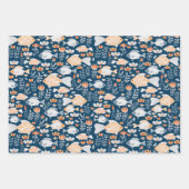 Modernes Fischmuster Geschenkpapier Set (Vorderseite)