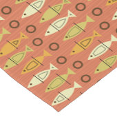 Modernes Fischmuster Orange Chartreuse aus dem Mit Kurzer Tischläufer (Ecke)