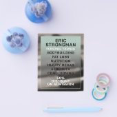 Modernes Fitnessstudio im feinen Stil inspiriert Flyer (Einzeln)