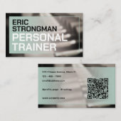 Modernes Fitnessstudio im feinen Stil inspiriert Visitenkarte (Vorne/Hinten)