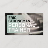 Modernes Fitnessstudio im feinen Stil inspiriert Visitenkarte (Vorderseite)