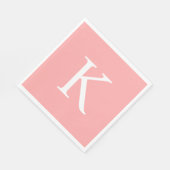 Modernes Flachbild-Graphic Daisy Pink Serviette (Ecke)