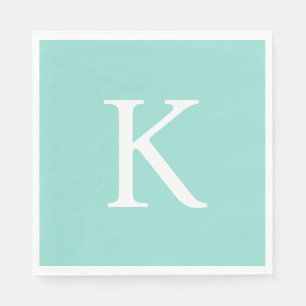 Modernes Flachbild-Graphic Daisy Robin's Egg Blue Serviette