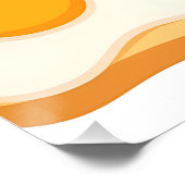 Modernes Flachdesign von Bacon Eggs Toast and Coff Poster (Ecke)