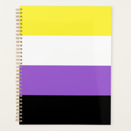 Modernes Flag für nicht binäre Pride Planer