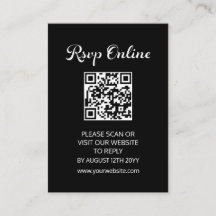 Modernes Flair Script Minimalistisch Black Wedding
