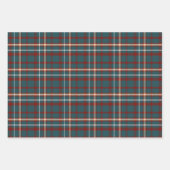 Modernes Flannel Kariert Winter Weihnachtsgeschenk Geschenkpapier Set (Vorderseite 3)