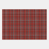 Modernes Flannel Kariert Winter Weihnachtsgeschenk Geschenkpapier Set (Vorderseite)
