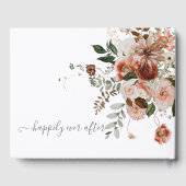 Modernes Floral Bouqet Wedding Gästebuch (Rückseite)