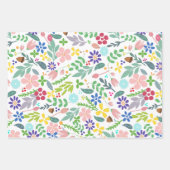 Modernes Floral Geschenkpapier Set (Vorderseite 2)