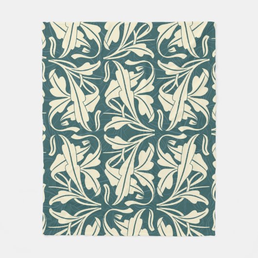 Modernes Floral: Stilvolles Design. Fleecedecke (Vorderseite)