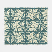 Modernes Floral: Stilvolles Design. Fleecedecke (Vorderseite (Horizontal))