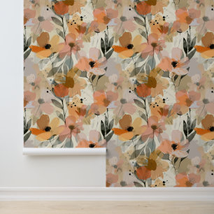 Modernes, florales Abstrakt Tapete