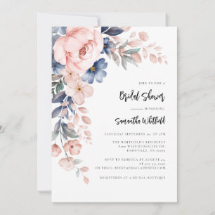 Modernes, florales Elegantes Brautparty Einladung