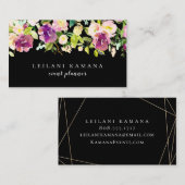 Modernes, florales Farbgebirge Visitenkarte (Vorne/Hinten)