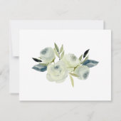 Modernes, florales Gold-Kreuz Dankeskarte (Rückseite)