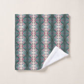 Modernes, florales Mit Monogramm Badhandtuch Set (Waschlappen)