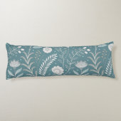 Modernes, florales Polyester Seitenschläferkissen (Rückseite)