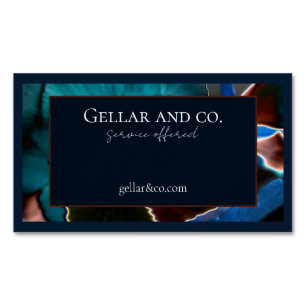 Modernes florales Visitenkartenmagazin Magnetische Visitenkarte