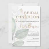 Modernes Foliage Luncheon-Brautparty Einladung (Vorderseite)