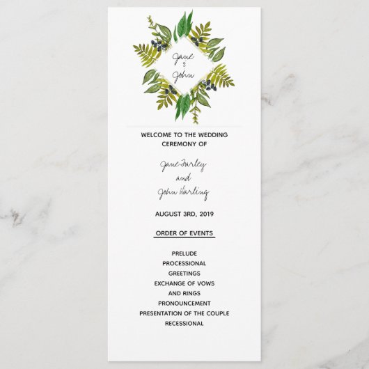 Modernes Foliationsprogramm Programm (Vorderseite)