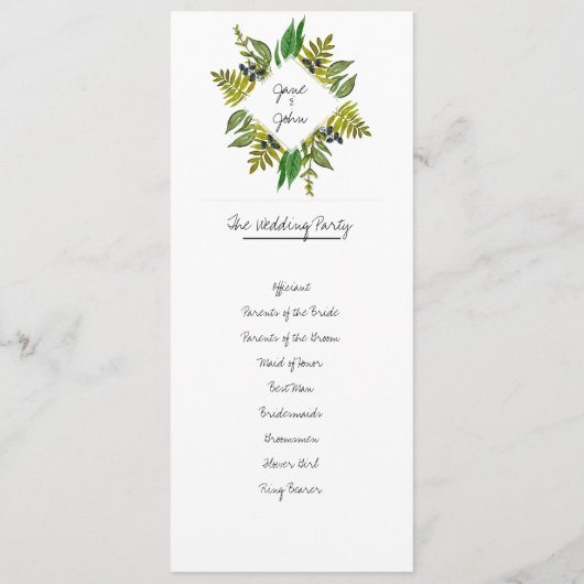 Modernes Foliationsprogramm Programm (Rückseite)