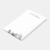 Modernes Fort mit Beruflichem Geschenk Personalisi Post-it Klebezettel (angewinkelt)