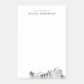 Modernes Fort mit Beruflichem Geschenk Personalisi Post-it Klebezettel (Vorderseite)