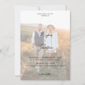 Modernes Foto 11 Vertikale Hochzeit Einladung (Vorderseite)