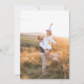 Modernes Foto 11 Vertikale Hochzeit Einladung (Rückseite)