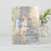 Modernes Foto 12 Vertikale Hochzeit Einladung (Stehend Vorderseite)