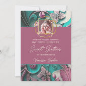 Modernes Foto 16 . Geburtstag Einladung (Vorderseite)