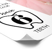 Modernes Foto 1. Geburtstag Meilenstein Zeichen Poster (Ecke)