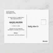 Modernes Foto 2023 Abschluss Ankündigung Postkarte (Rückseite)