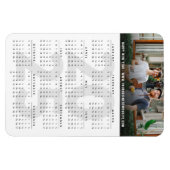 Modernes Foto 2023 Kalender Einfaches Neujahrsfest Magnet (Horizontal)