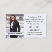 Modernes Foto 2023 Visitenkarte (Vorderseite)