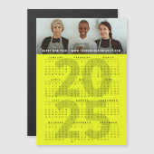 Modernes Foto 2025 Kalender Urlaub Magnetkarte (Vorne/Hinten)
