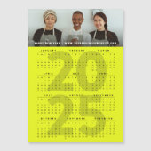 Modernes Foto 2025 Kalender Urlaub Magnetkarte (Vorderseite)
