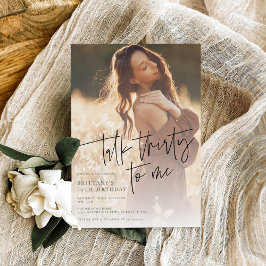 Modernes Foto 30. Geburtstag Einladung