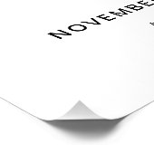 Modernes Foto 40. Geburtstag Begrüßungszeichen Poster (Ecke)