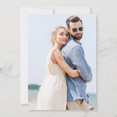 Modernes Foto 5 Vertikale Hochzeit Einladung (Rückseite)