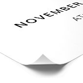 Modernes Foto 70. Geburtstag Begrüßungszeichen Poster (Ecke)